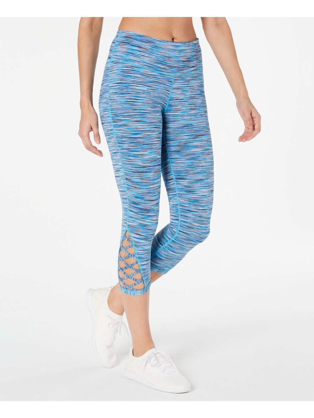 Ideology Womens Space-Dyed Crisscross Leggings Size M